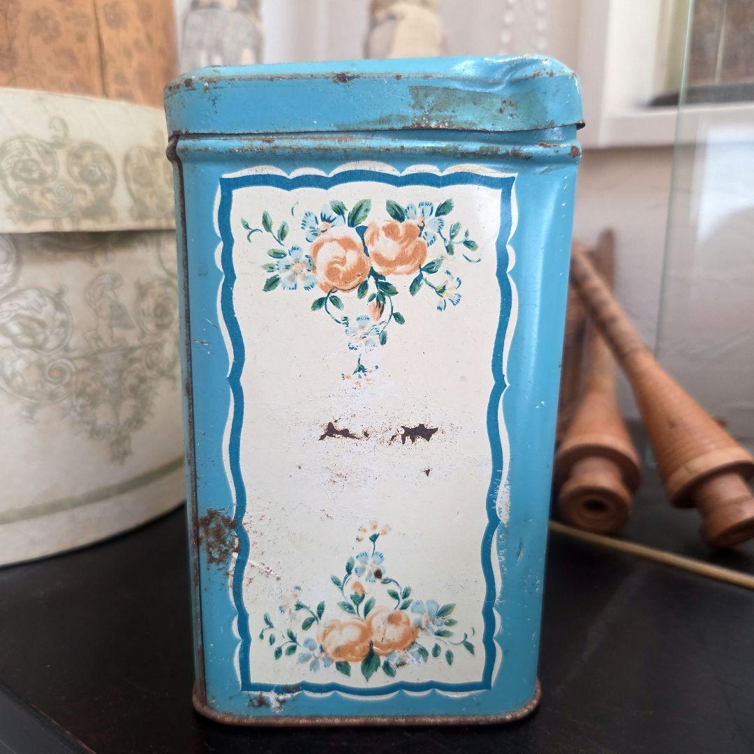 アンティーク ショコラムニエ tin 缶 CAFE ヴィンテージ