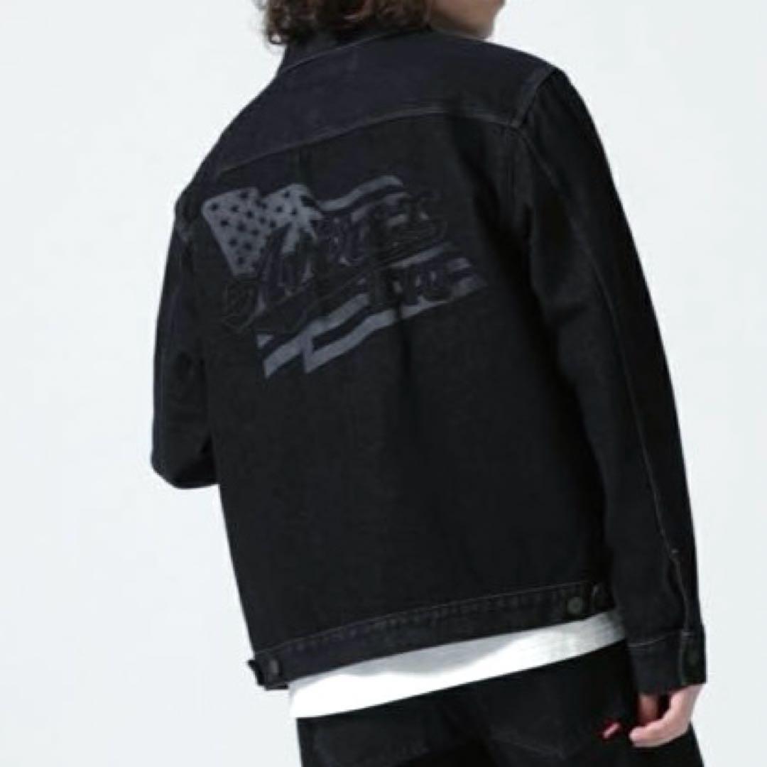 ブンバ様☆【AVIREX】 デニム ジャケット Gジャン ブラック L