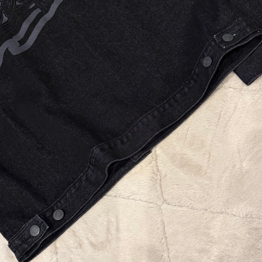 ブンバ様☆【AVIREX】 デニム ジャケット Gジャン ブラック L