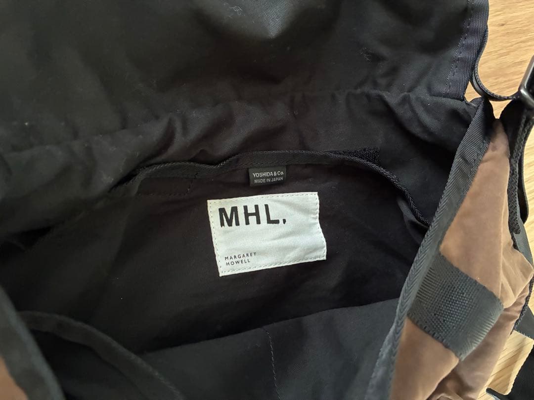 24SS MHL. WORN NYLON OXFORD メッセンジャーバッグ