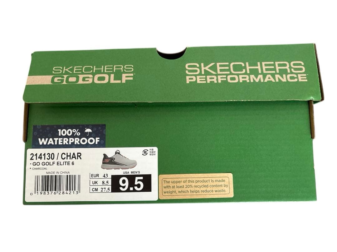 新品　SKECHERS GO GOLF グレー/ブラック/レッド 27.5㎝