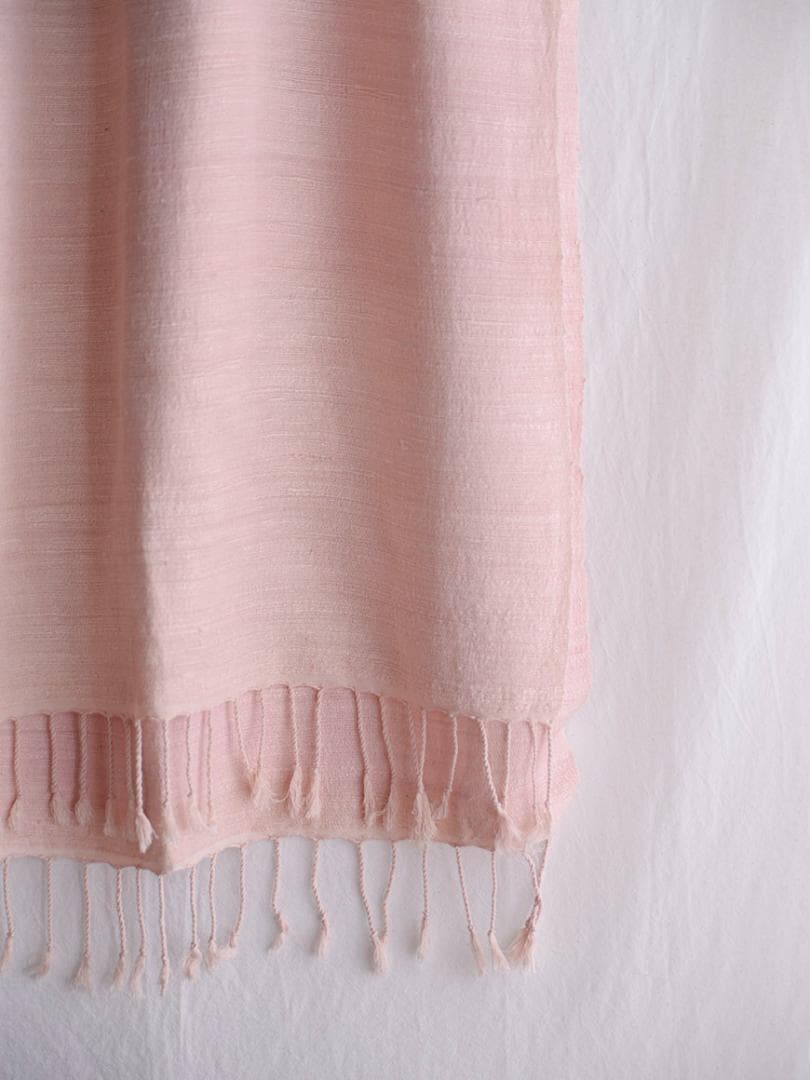 ローシルク ストール 天然素材 草木染め ラック Raw Silk Stole