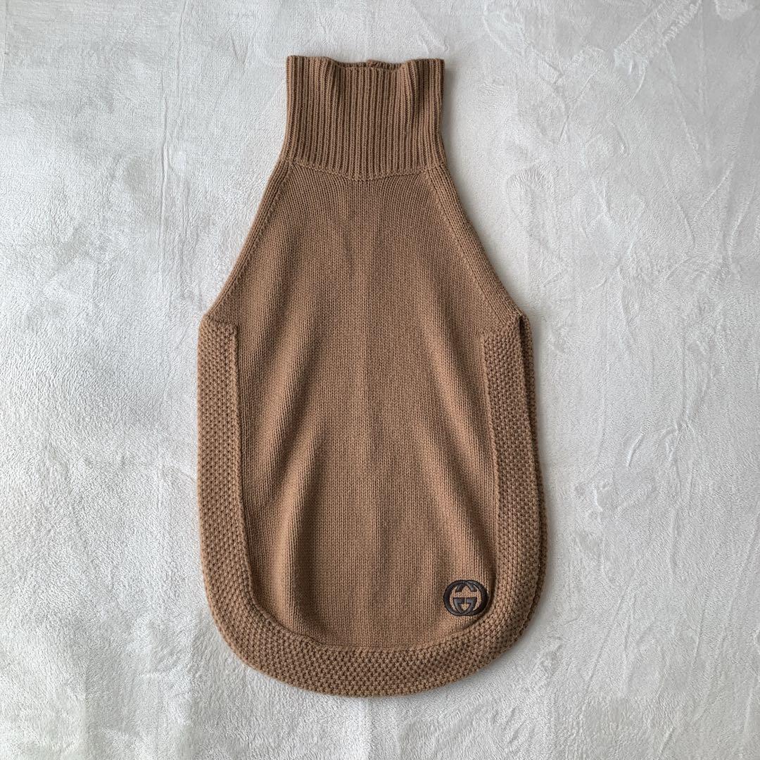 【美品】 GUCCI タートルネック ニット ポンチョ ベスト GGロゴ ケープ