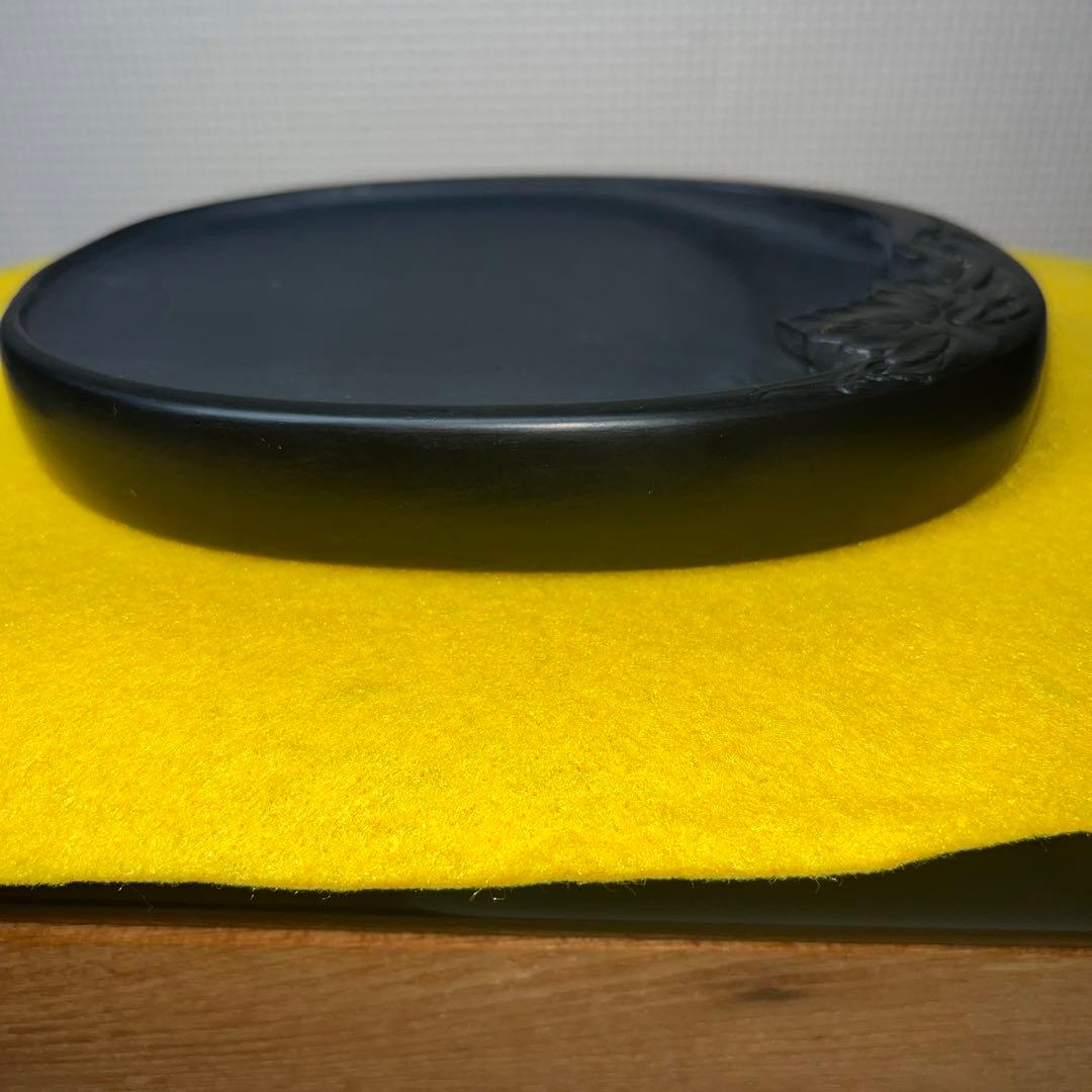 ⭕️雨端硯 小判型 名工 11代 雨宮静軒 瓜果硯 新品5.5 女性好み作品