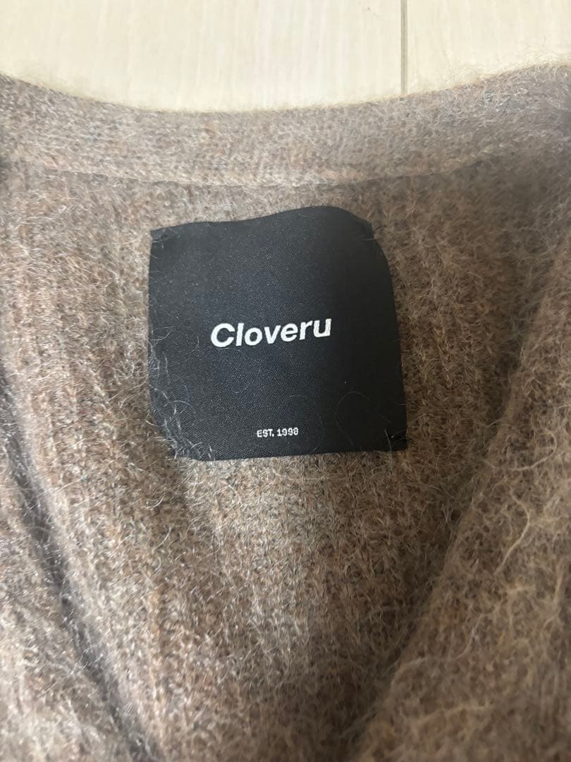 Cloveru ウールモヘアカーディガン ブラウンMサイズ
