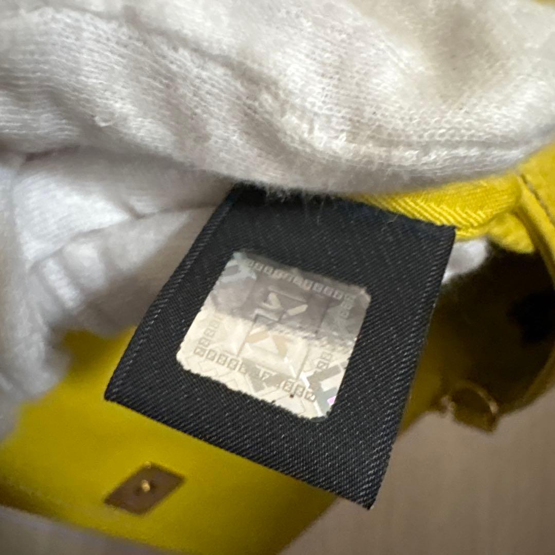 【美品】FENDI バック　チェーン　黄色　ショルダーバック