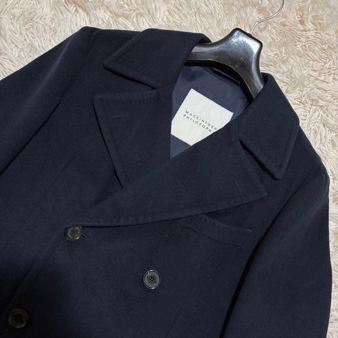 美品 マッキントッシュフィロソフィー ポロコート メルトンウール