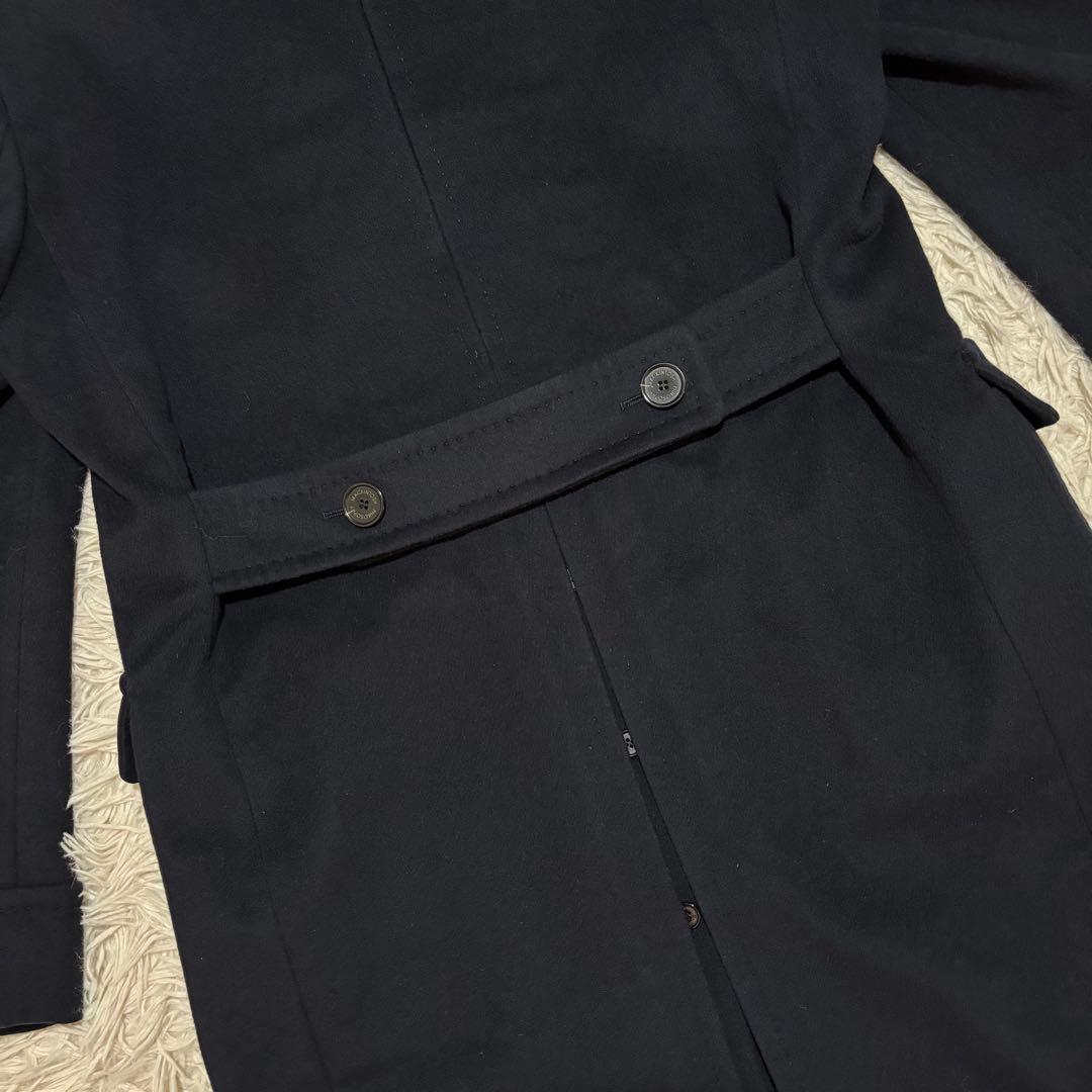 美品 マッキントッシュフィロソフィー ポロコート メルトンウール