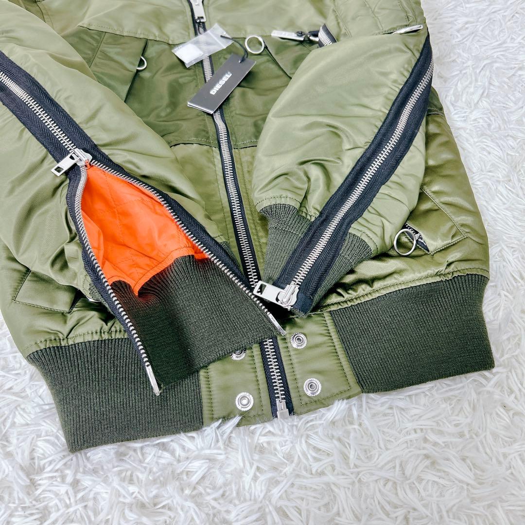 タグ付き　極美品 DIESEL MA-1 中綿 カーキS ~ M相当 ボンバー