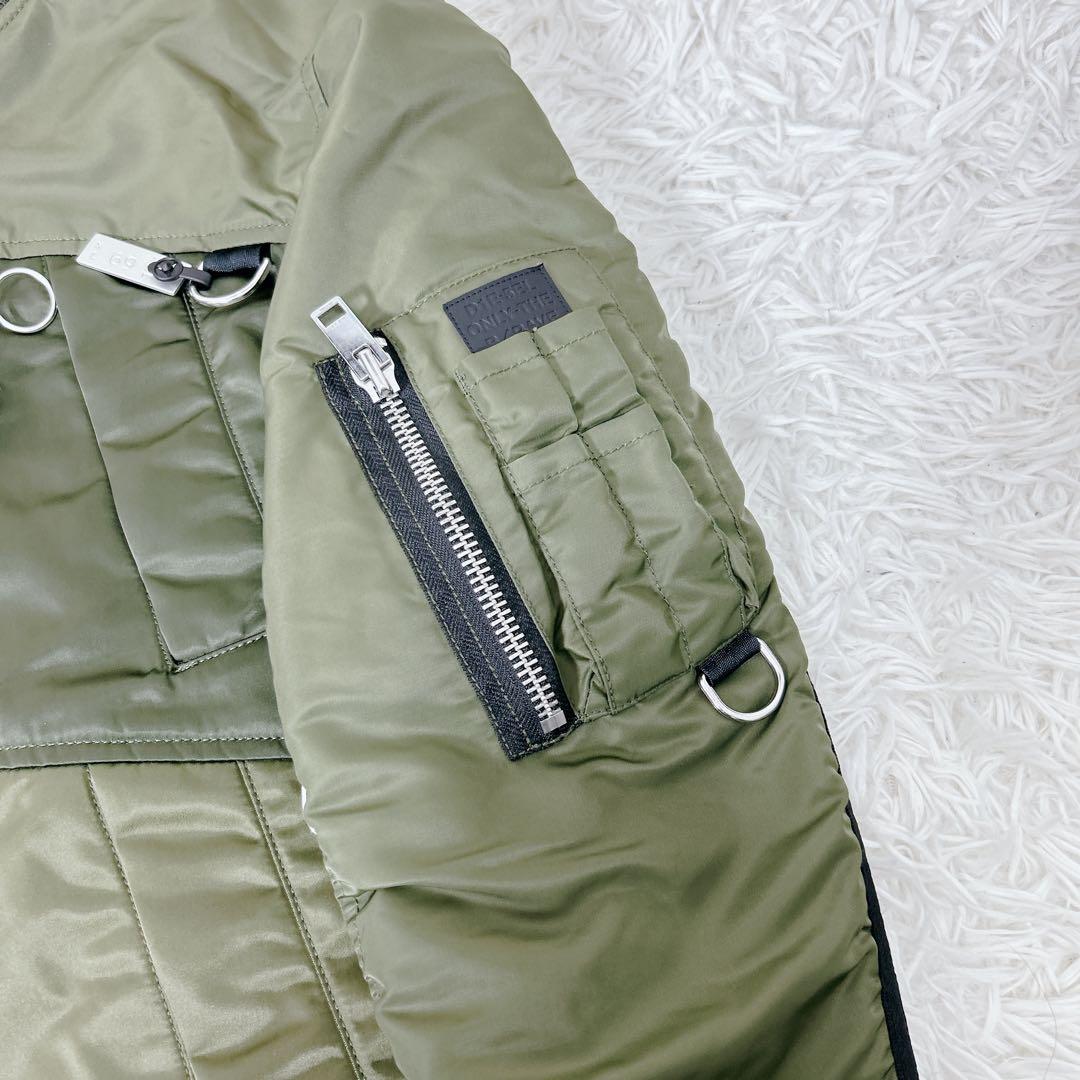 タグ付き　極美品 DIESEL MA-1 中綿 カーキS ~ M相当 ボンバー