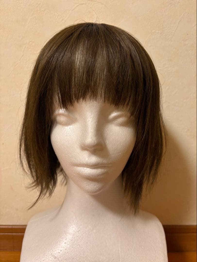 超美品✨百合子ウィッグ S ブラウン ボブウィッグ マロンベージュ 人毛