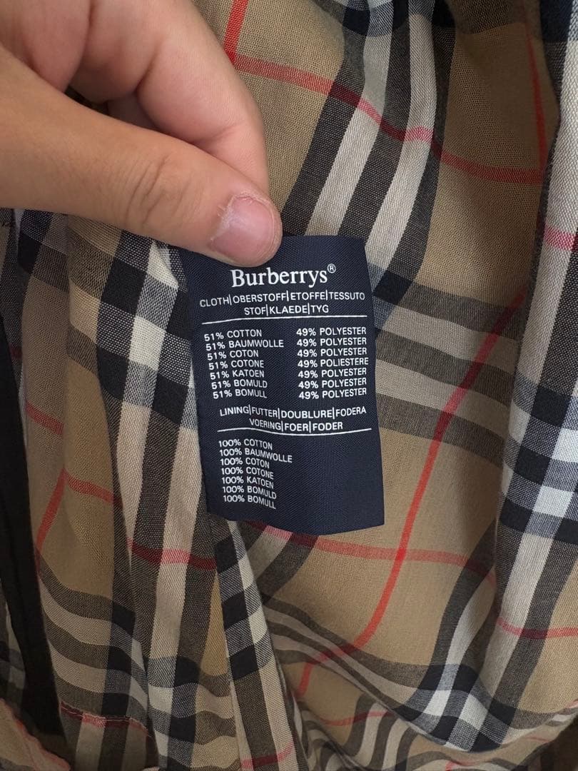 東*ク様 Burberry 一枚袖　ブラック