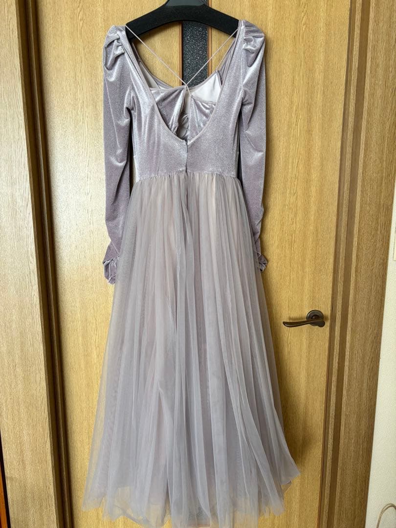 SNIDEL【Chacott】ベロア×チュールワンピース