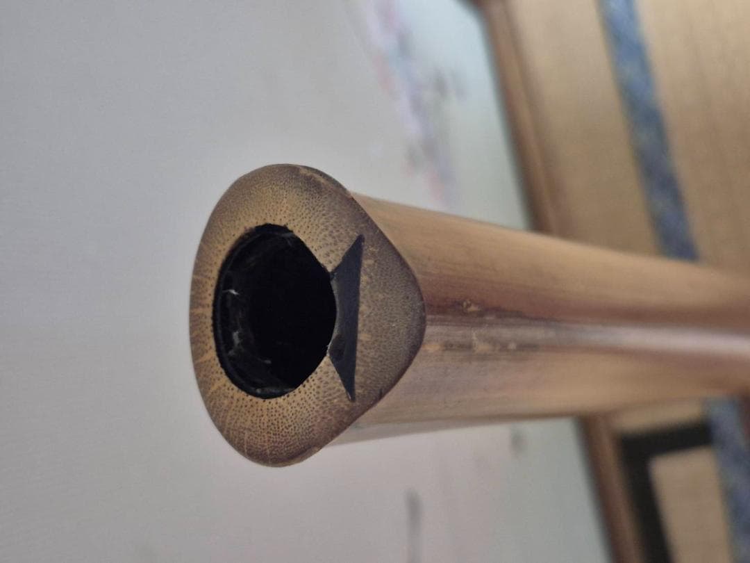 地盛尺八延管　　二尺五寸管（呼称）G調　全長80.0cm 　無銘