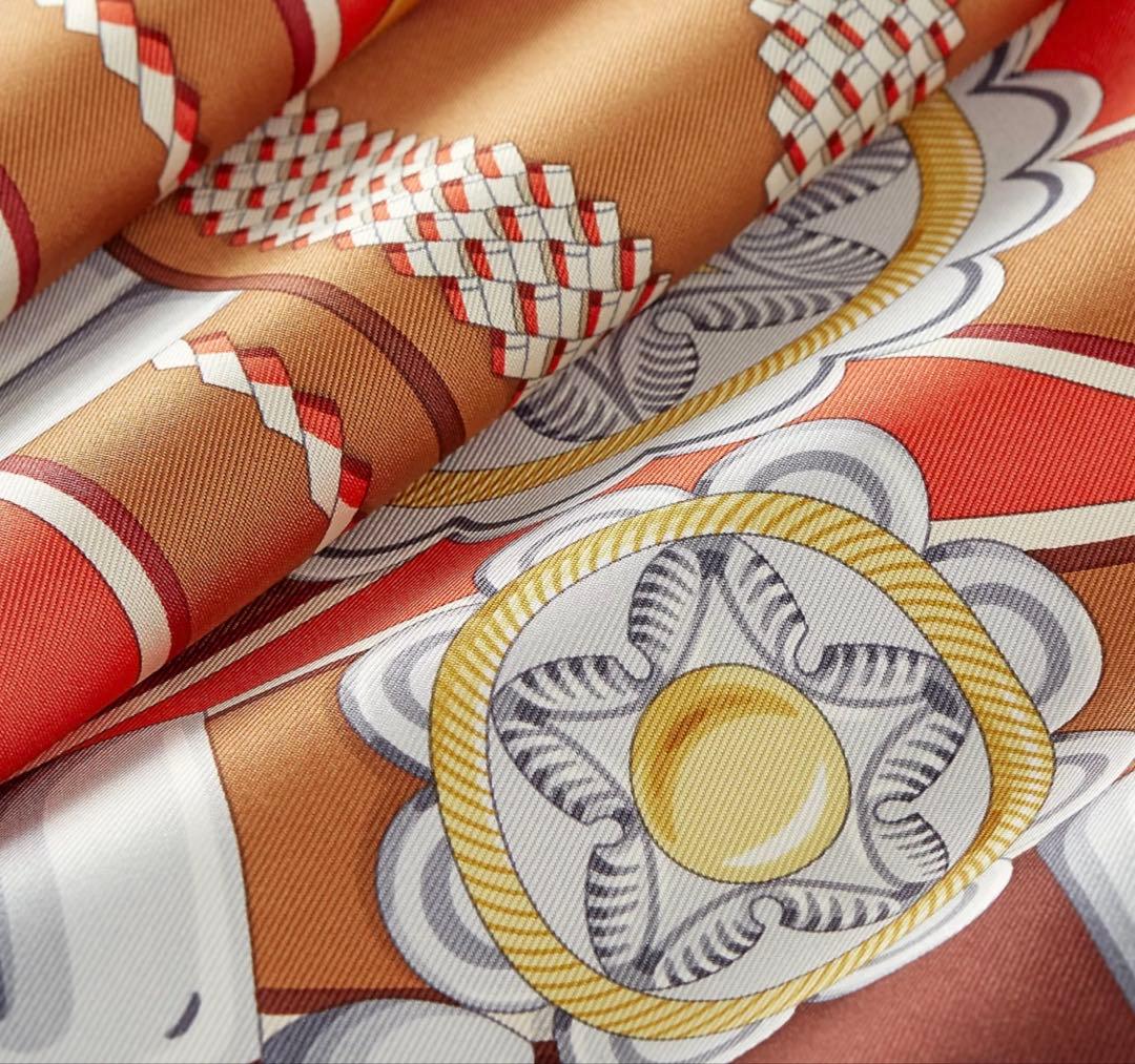 エルメス HERMES カレ 90 銀細工の花 スカーフ 定価88,000円 - メルカリ