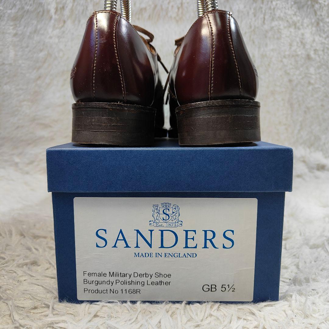 極美品　Sanders size5 1/2 MILITARY DERBY　25
