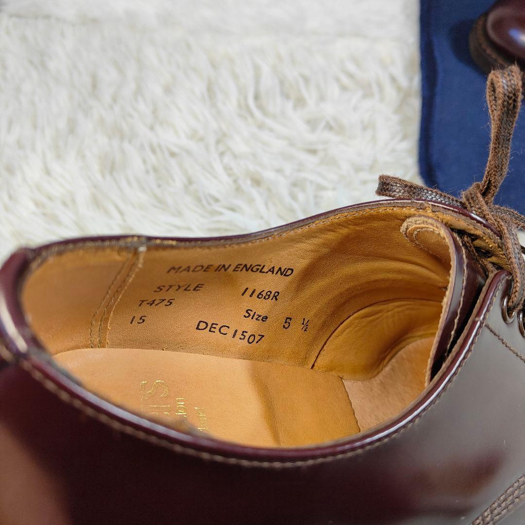 極美品　Sanders size5 1/2 MILITARY DERBY　25