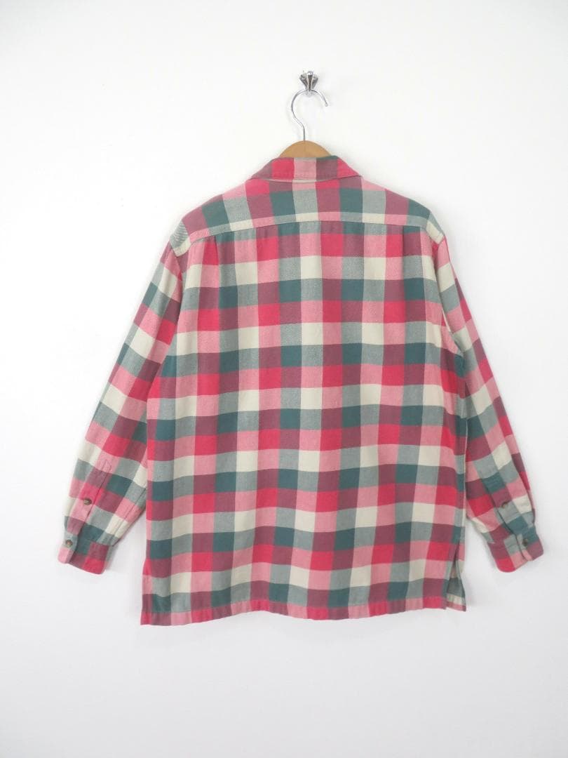 希少 90s ポロカントリー ラルフローレン オープンカラー ネルシャツ RRL