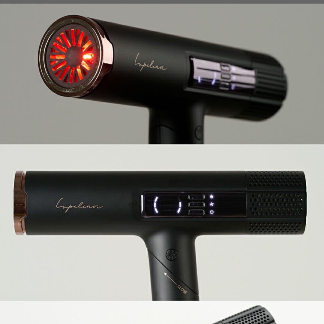 Lupilina ルピリーナ 折りたたみ式 マイナスイオン ドライヤー ブラック
