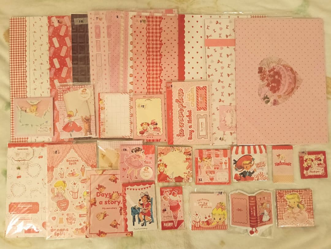 国内作家メモデザインペーパータグおすそ分けファイルchuchuaromantic