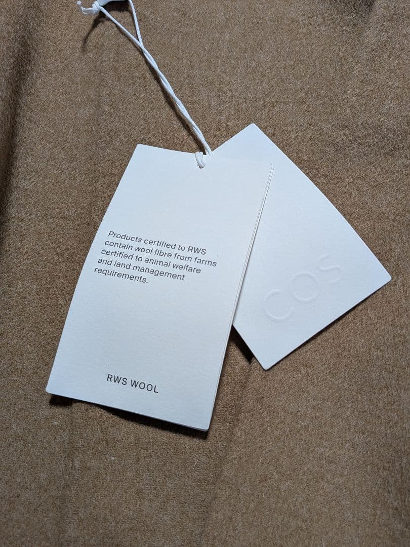 新品タグ付き未使用品 ☆cos ダブルフェイスウールスカーフケープ