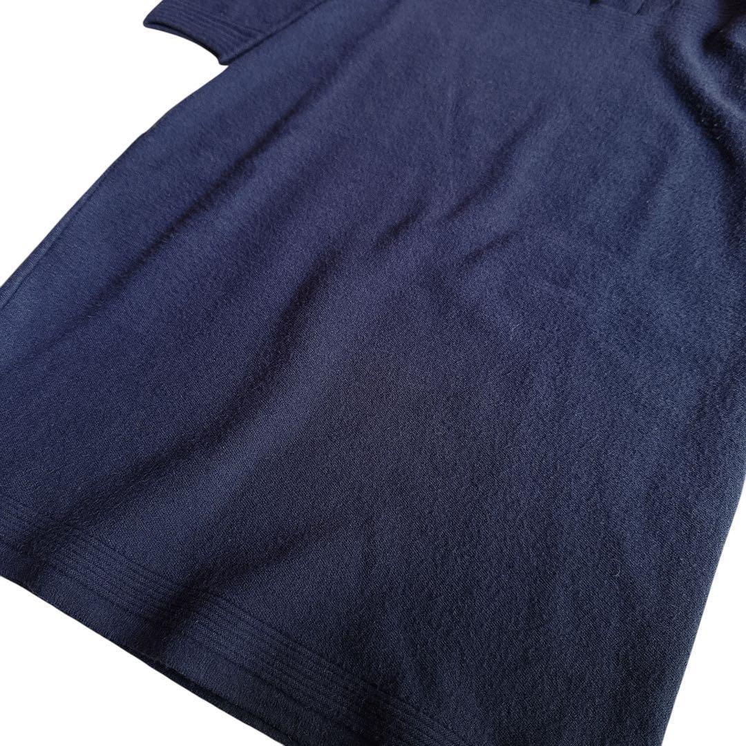 美品✨CHANEL カシミヤ混ニットワンピース ココマーク チョコバー 36