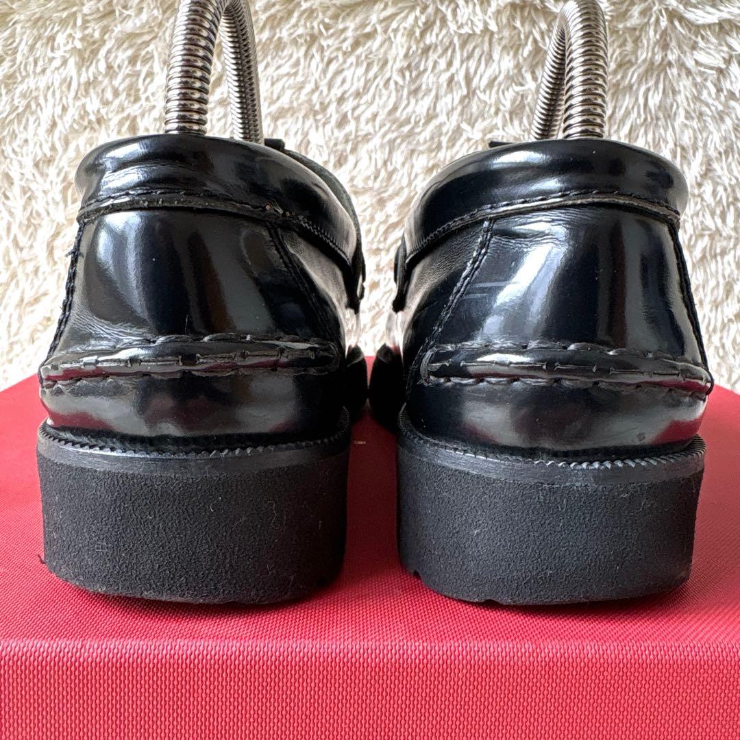 アルテサノス Tストラップローファー レザーフラットシューズ　38 ブラック　黒