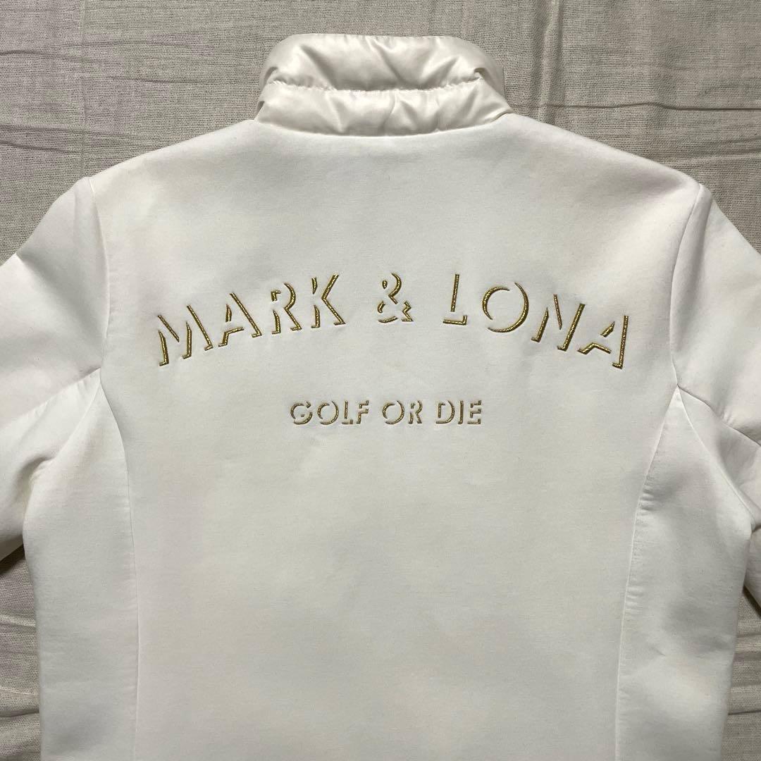 ○マークアンドロナ○ダウンジャケット 38 白 ゴルフ ホワイト