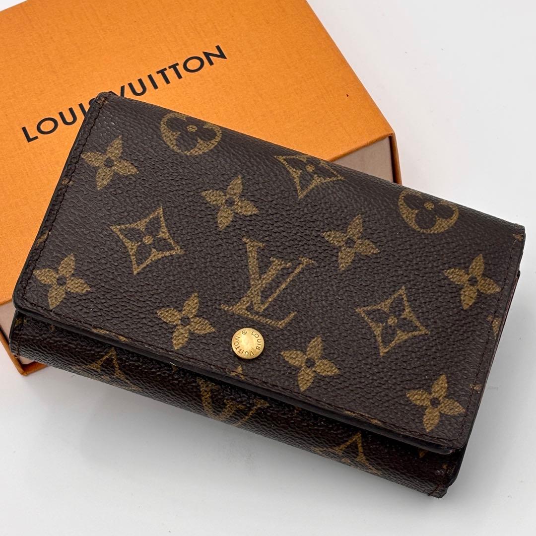 ルイヴィトン モノグラム ポルトモネ・ビエ トレゾール 二つ折り財布　コンパクト