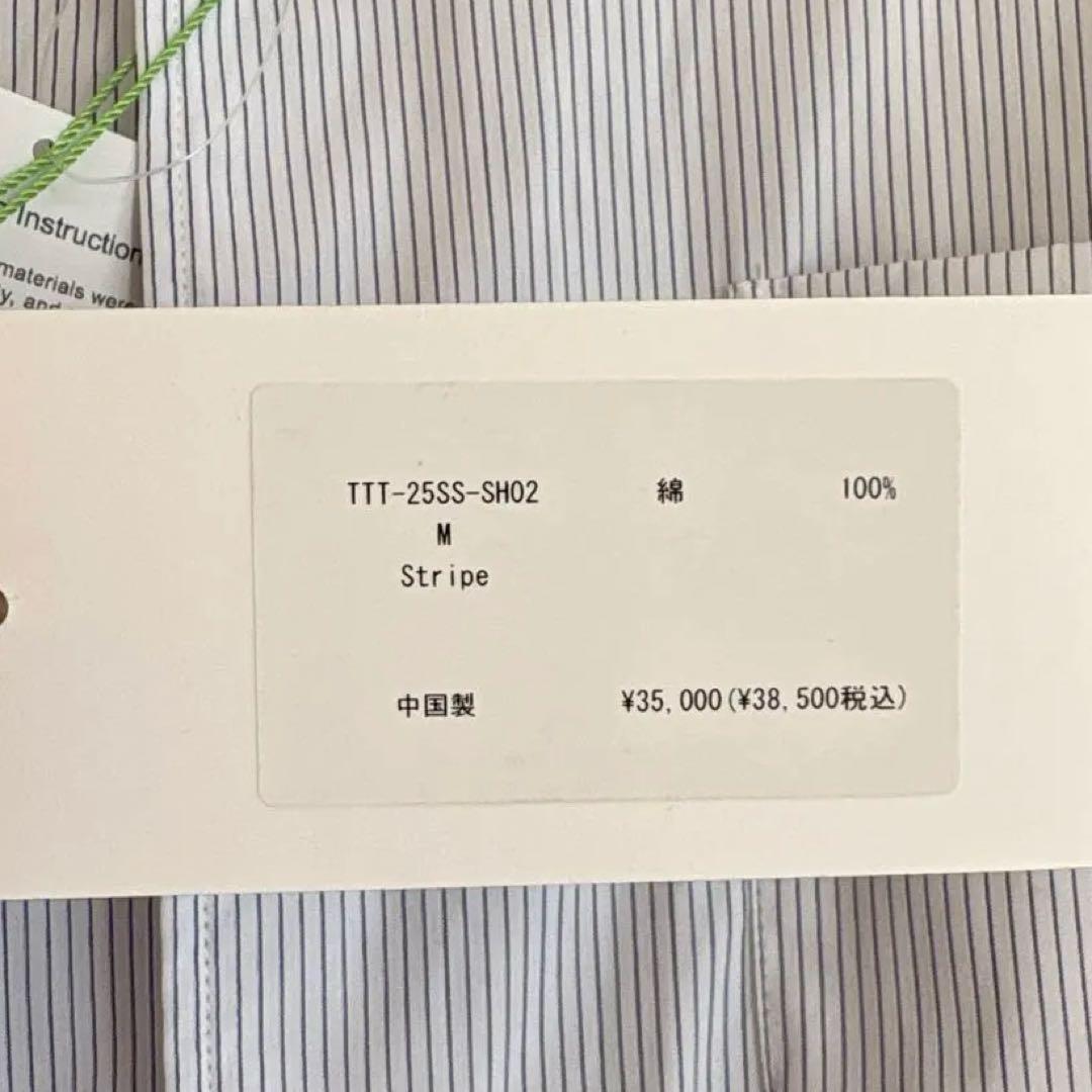 TTT MSW Regular collar shirt stripe/w M - メルカリ