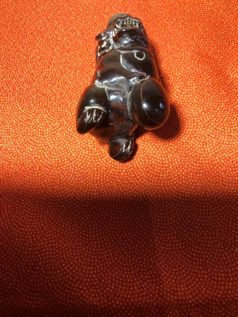 鼻煙香獅子彫り縁起置物美術品香道