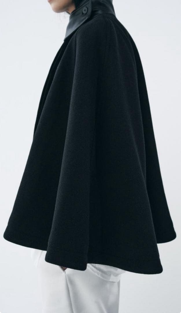 ZARA ZW COLLECTION MANTECOウール混ケープ - メルカリ