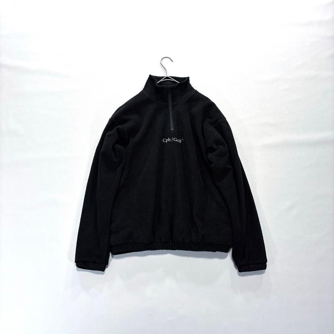 Cph/Golf キャプテンズヘルムゴルフ ハーフジップ フリース 黒 S