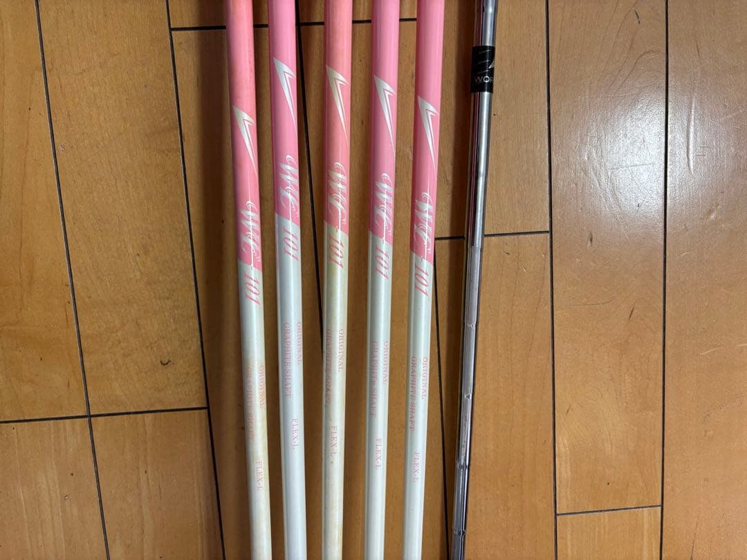 ゴルフクラブセット ホワイト 6本