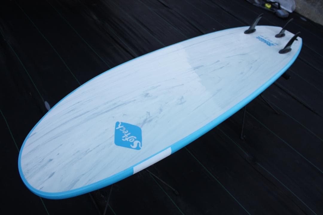 Softech スポンジボード 6'6 x21 x3＋中古リーシュ＋FCSキー - メルカリ