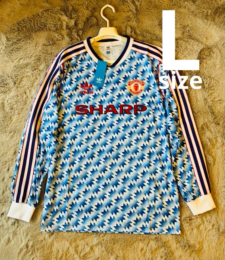 【激レア】adidas マンチェスターユナイテッド アウェイ 90-92 長袖L