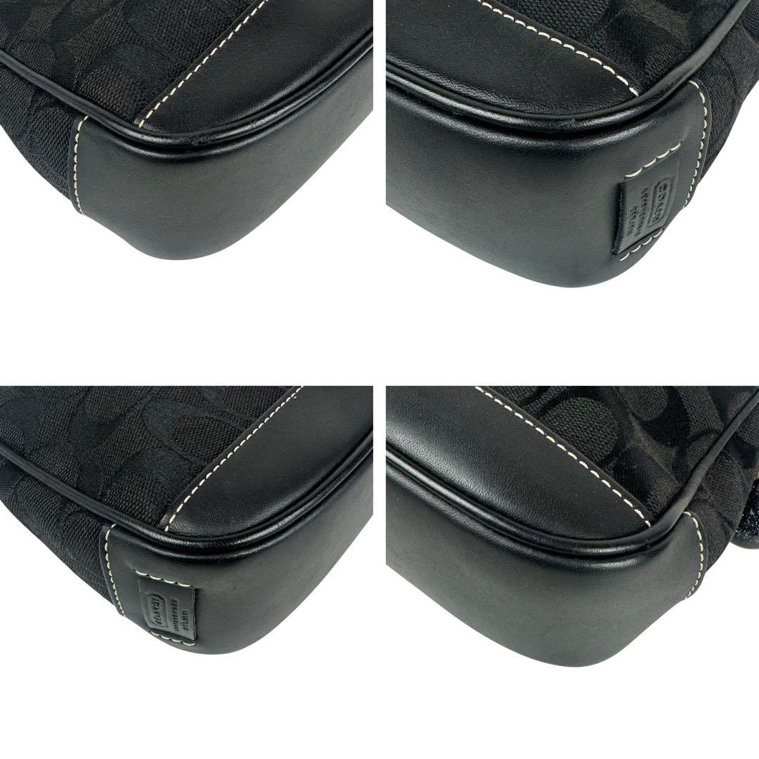 極美品】コーチ アクセサリーポーチ チェリーチャーム 黒 6094 C5