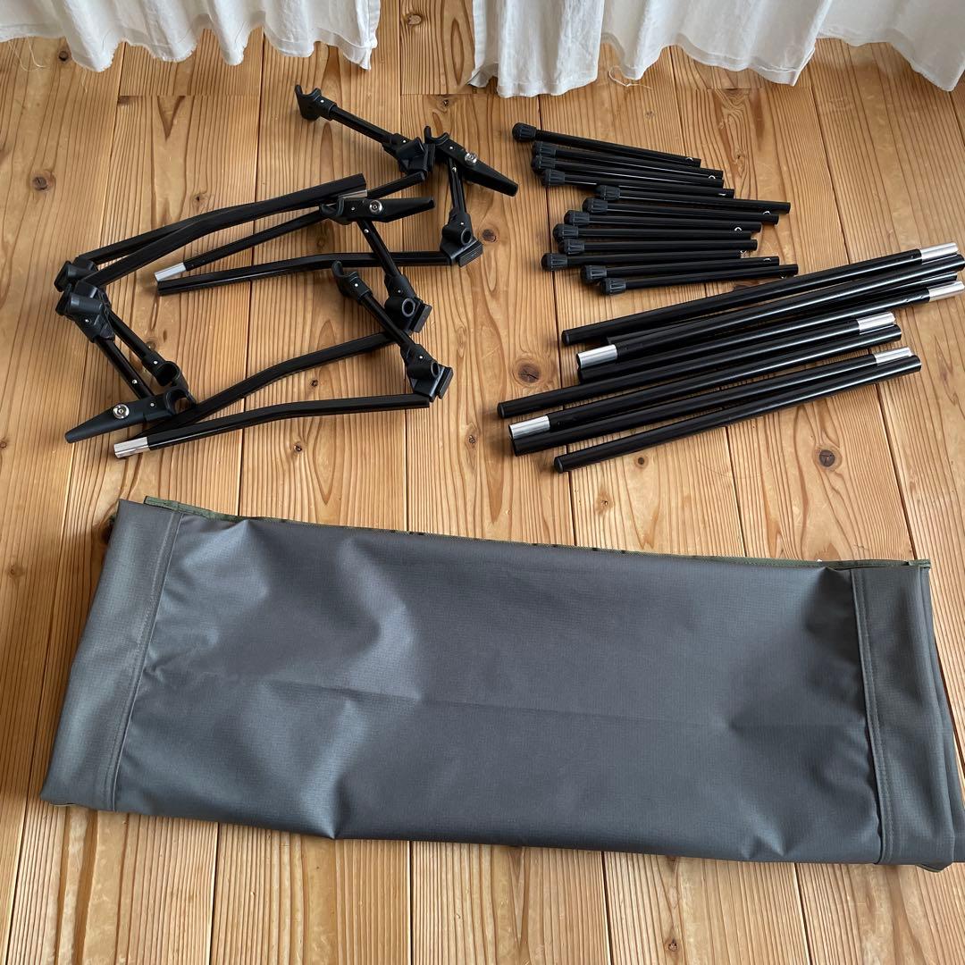 コット ワイド 90cm キャンプ 2WAY オリーブ