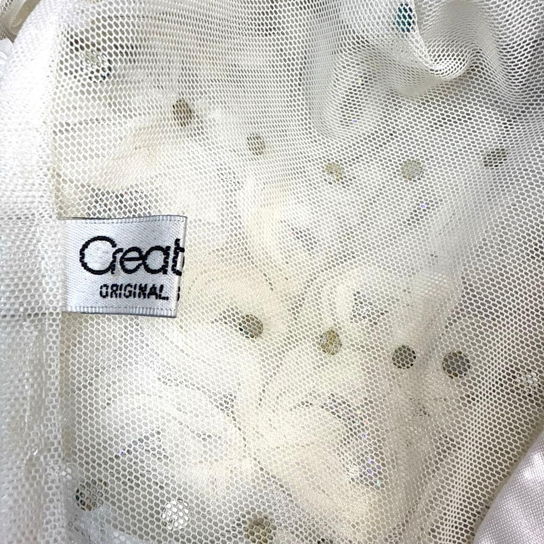 Y6072★【クリエイトサン】★M オフ白 スタンダードドレス 社交ダンス