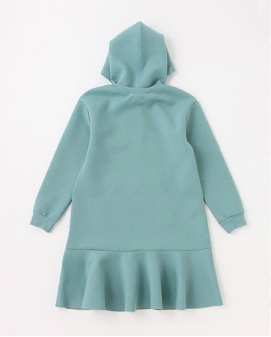 kate spadeケイトスペード150フードワンピース パーカーワンピグリーン