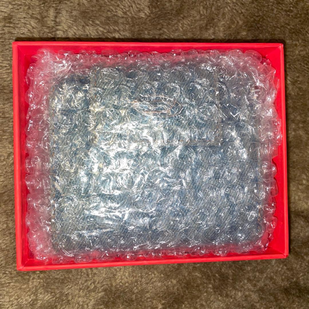 ディーゼル DIESEL ロゴ デニム インディゴ ブルー 2つ 折財布 箱付き