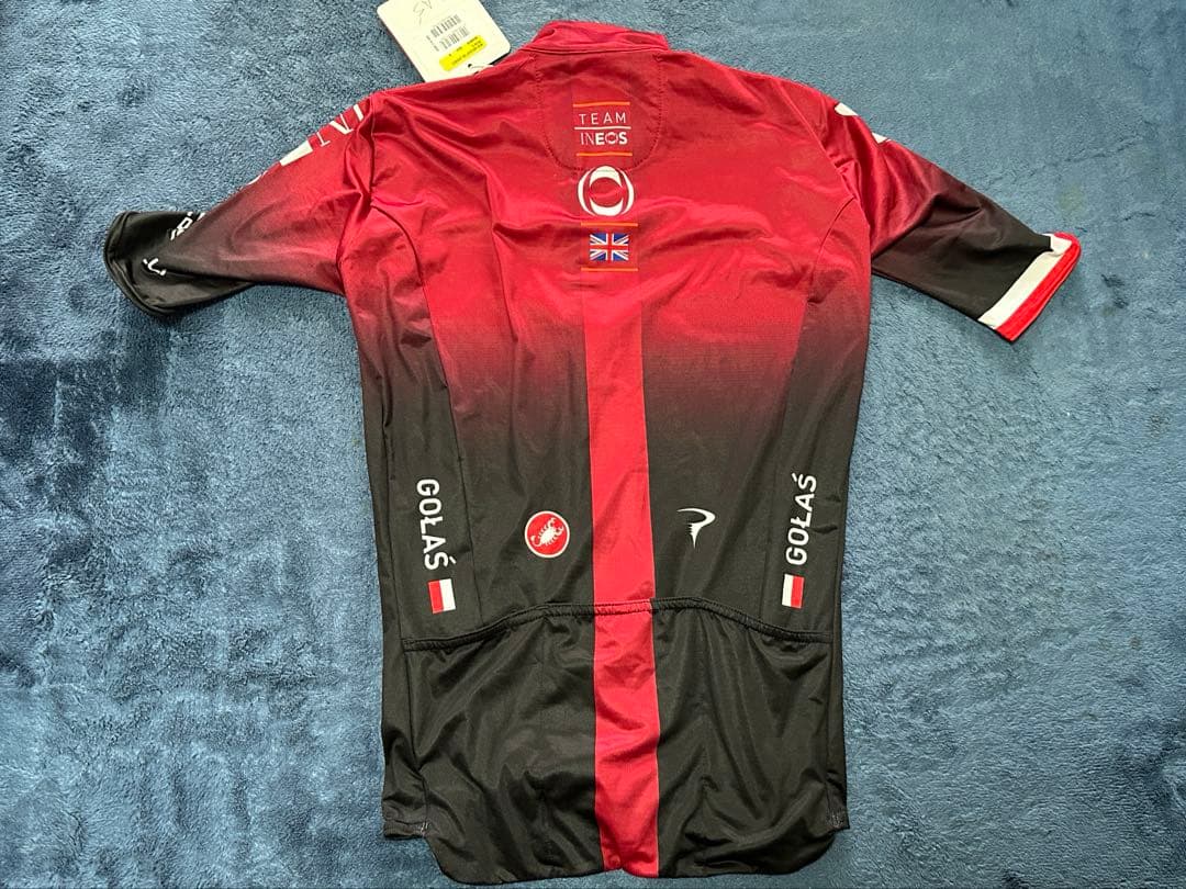 選手支給品チームイネオス　半袖ジャージ　チャンピオンバンド付　　カステリ　非売品