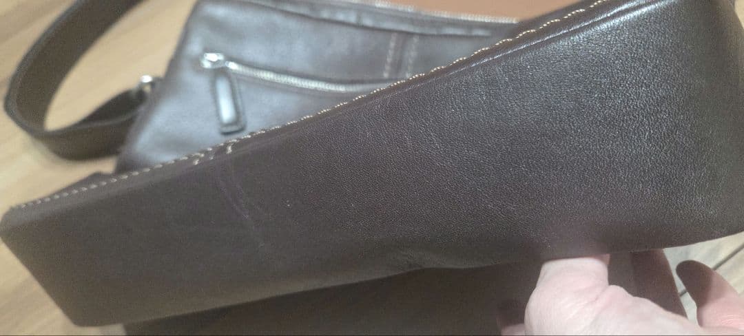 土屋鞄製造所　トーンオイル　ヌメショルダー　ダークブラウン