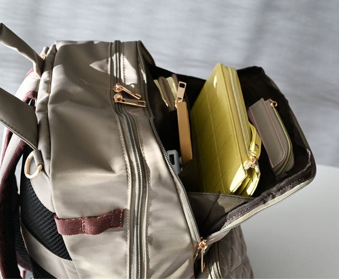 MUMU & Co. 史上最強の多機能 リュック マザーズ ベージュ