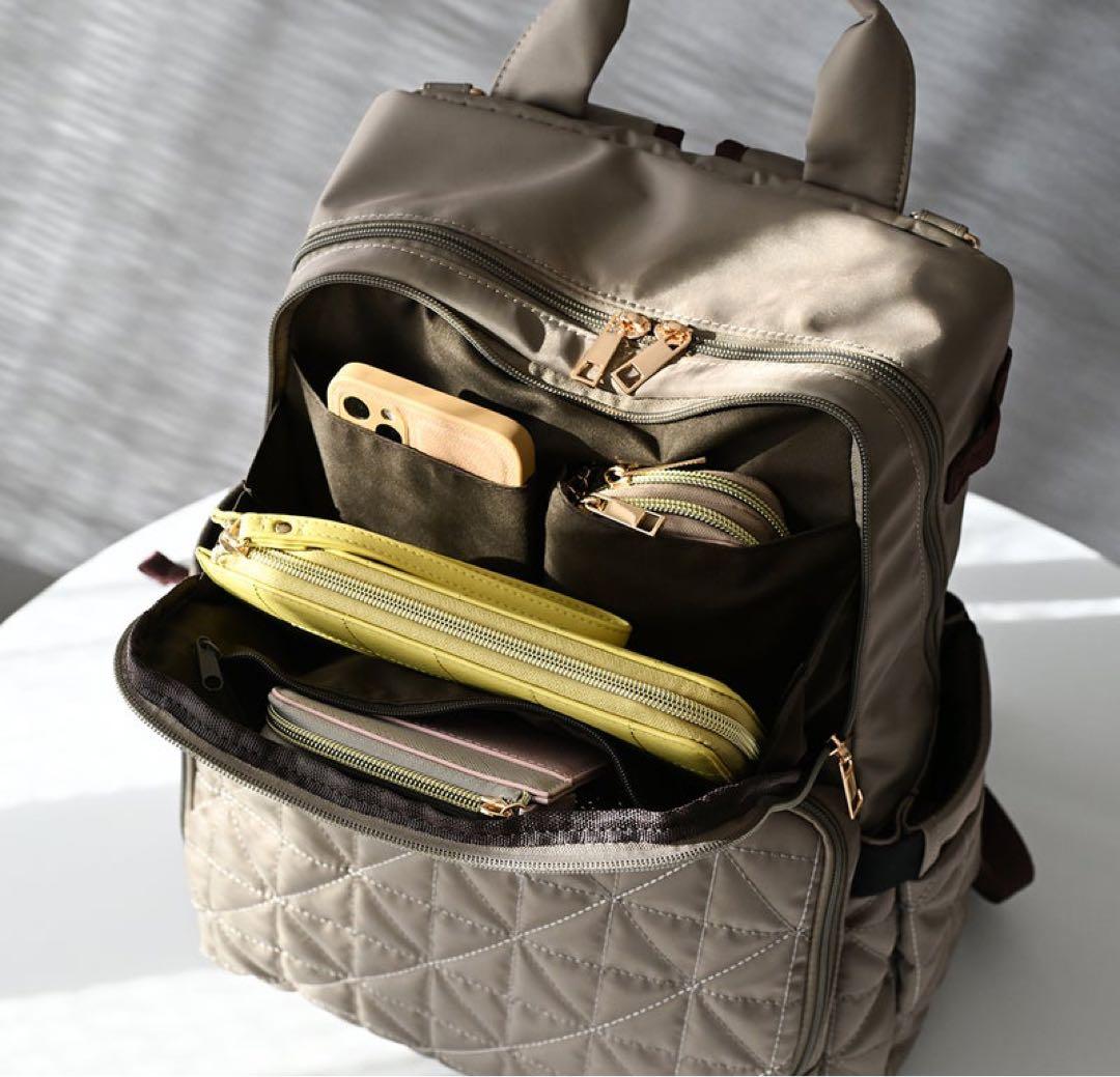 MUMU & Co. 史上最強の多機能 リュック マザーズ ベージュ