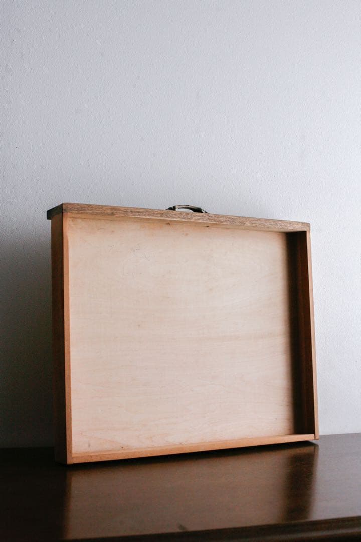 片袖机　アンティーク　デスク　テーブル　無垢材　タモ材　白木　古家具　古道具