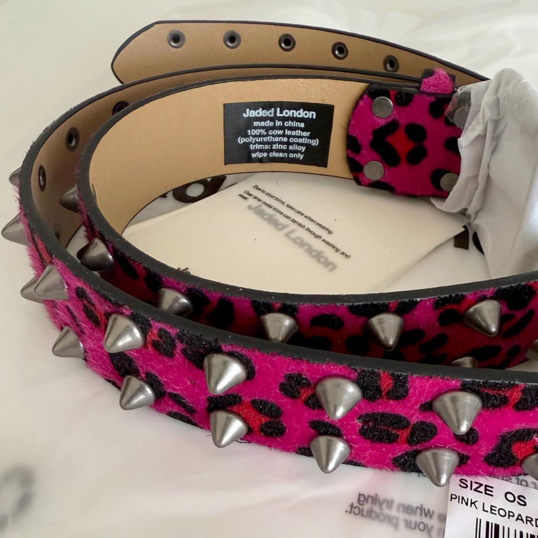 ◇新品◇JADED LONDON ピンクスタッズベルト - メルカリ