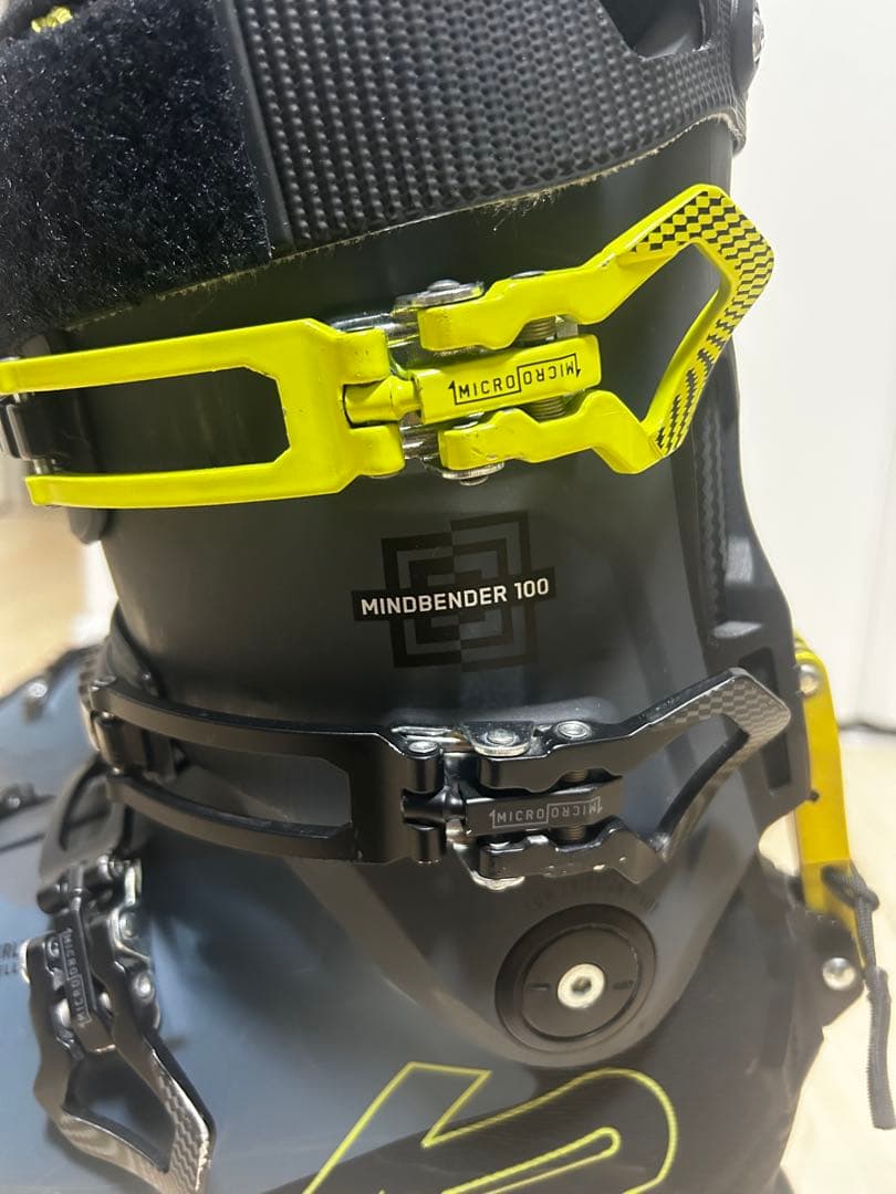 K2 マインドベンダー100 スキー用ブーツ グレー/黒/黄色