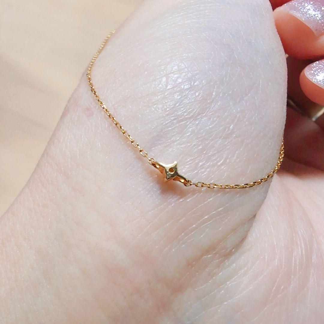 ete k18 ダイヤモンド　ブレスレット　0.014ct