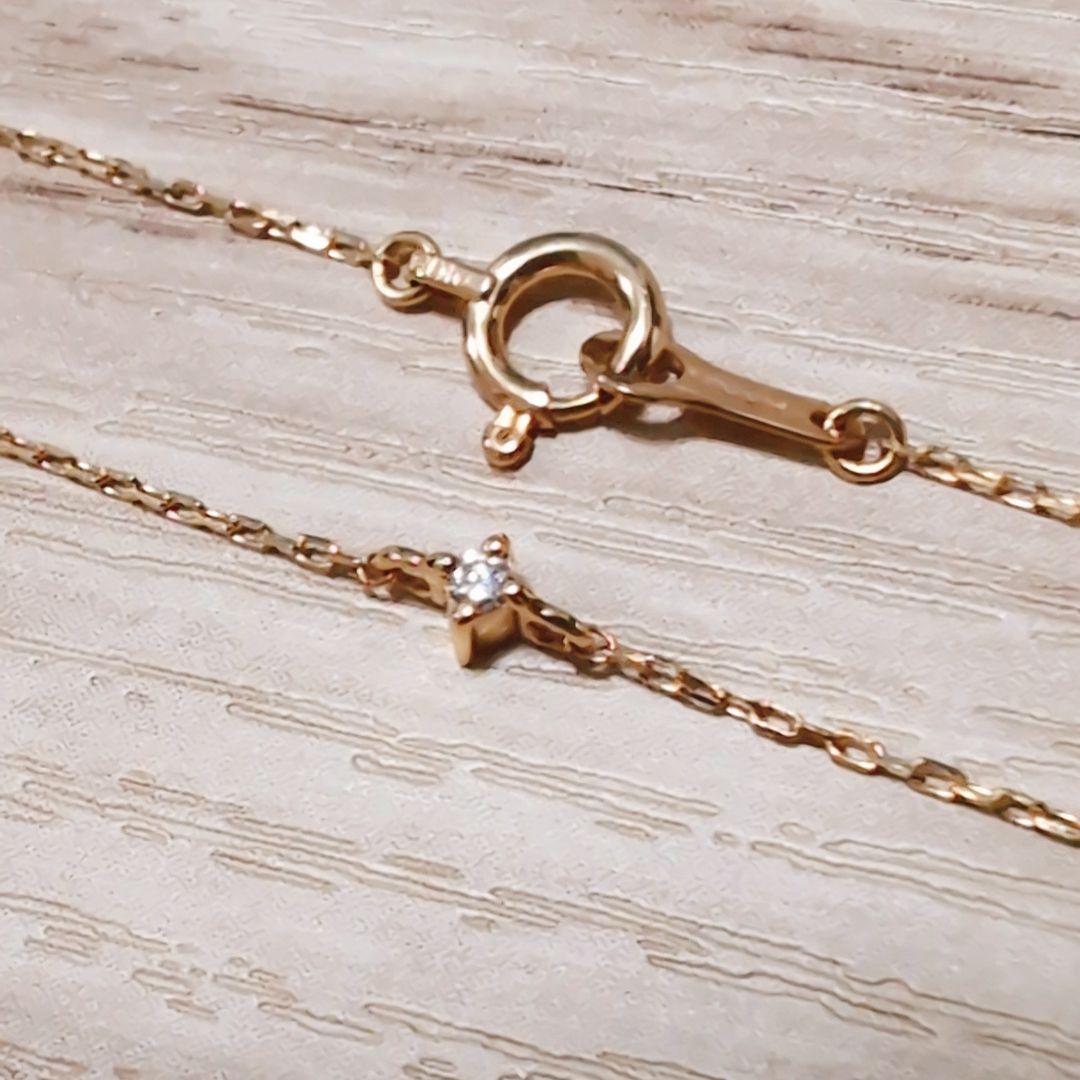 ete k18 ダイヤモンド　ブレスレット　0.014ct